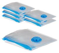 24 sachets sous vide, sachets de compression XL pour le voyage, les vêtements et les couvertures, sachets sous vide avec valve, transparents