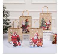 24 Sacs Cadeaux de Noel, 24 Sac Cadeau en Papier, Petit Sachet à Friandises pour Bonbons Biscuits Cadeaux pour Enfants -24 Sacs