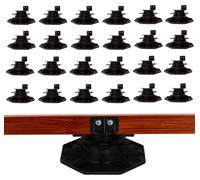 24 supports réglables pour dalles de terrasse, avec réglage de hauteur de 30 à 60 mm