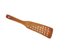 24 Trous Spatule Cuisine pour Wok Antiadhésive en Bois | Manche Ergonomique Trou Suspendre, Bois Alimentaire, Finition Polie Lisse, pour Cuisson et Rangement