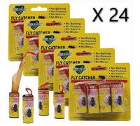 24 x Pièges Attrape Mouche Moustiques Collants Papier Tue Mouches GREEN KILLER