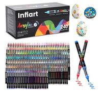 240 Couleurs Feutre Acrylique, Acrylic Paint Brush Marker À Peinture À Base D'Eau Avec Système De Contrôle Automatique De L'[MM460]