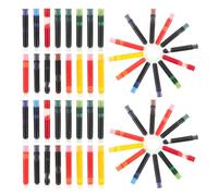 240 Pièces Recharges D’encre 3,4mm, 12 Couleurs, 20 Sachets | Cartouches Plastiques, Remplacement Facile, Écriture Fluide et Alimentation Stable, Usage Maison et Bureau