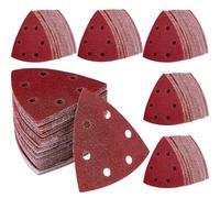 240 tampons abrasifs triangulaires de 93 mm, crochet et boucle, granulométrie 40/60/80/120/180/240, pour bois/plâtre autres surfaces anding