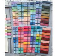 2400/1600/1200/800 feuilles Onglets d'index transparents multicolores avec règle, marque-pages auto-adhésifs et inscriptibles, pour étudiants, adolescents, prise de notes, marquage de livres, journal 