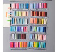 2400 feuilles/12 styles de notes adhésives semi-transparentes en PET, autocollants transparents rétro européens, onglets de signalisation colorés simples pour fournitures scolaires/de bureau. 12 style