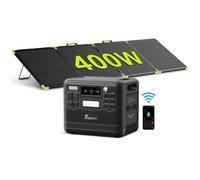 2400W 2048Wh LiFePO4 Centrale Électrique-FOSSiBOT-F2400-230V-Générateur Electrique Portable+SP400PRO 400W Solaire Panneau Camping RV