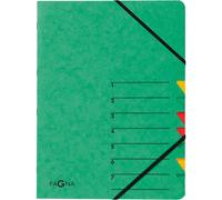 trieur 'EASY', A4, carton, 7 compartiments, vert