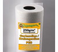 240m² de géotextile non tissé pour le jardin non tissé pour les mauvaises herbes non tissé pour le bassin 250g 1,6m