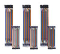 240Pièces Dupont Cable Breadboard 20cm & 10cm 24AWG 40Pin Male Femelle | Jumper Wire Cable Connecteur Ribbon Cables Kit Steckberg Fils Séparables Multicolores Compatible avec Arduino Raspberry Pi