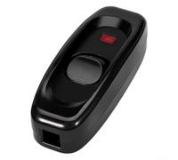 240V 10A Inline Lamp Switch Cord Button(Black) | 240V 10 built-in indicator, pour instant on/off control, fits standard cords, safe plastic housing