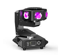 240W Lyre LED RGBW Lumière de Scène dmx512 Beam Wash Disco Lumière Rotative Phare à Tête Mobile Rotatif sur l'axe Z Activation Vocale Pour DJ Club Fête Bar Théâtre