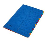 [24131-02-10] PAGNA Lot de 10 Trieurs "EASY", A4, carton, 12 compartients, bleu