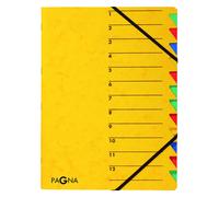 [24131-05] PAGNA Trieur "EASY", A4, carton, 12 compartiments, jaune