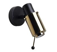 243 Lampe Murale Noir & Doré