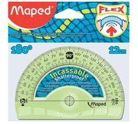 [244180-5] Maped Lot de 5 Rapporteurs demi-circulaire Flex Incassable 180 deg...