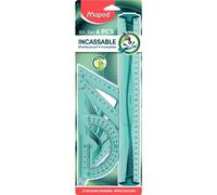 [244304 5-3] Maped Lot de 3 Kits de géometrie Flex incassable 4 pièces règle ...