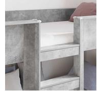 [24706]Lits superposés séparables enfant/Adulte - Contemporain, lit simple, Gris béton 90x200 cm,Poids:68.84 Kg