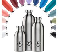 24BOTTLES Clima Bottle-Gourde Isotherme 500 ml Inox 100% Hermétique, Bouteille Isotherme 12h Hot/24h Cold Idéal comme Gourde Sport, Voyage et Bureau, Bouteilles Water Bottle Ecologique Sunset Orange