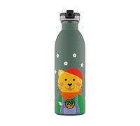 24BOTTLES Clima Bottle - Gourde Isotherme 500 ml Inox 100% Hermétique, Bouteille Isotherme (12h Hot/24h Cold) Idéal comme Gourde Sport, Voyage et Bureau, Bouteilles Water Bottle Ecologique, Smart Cat