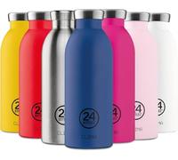 24BOTTLES Clima Bottle - Gourde Isotherme 850ml Inox 100% Hermétique, Bouteille Isotherme (12h Hot/24h Cold) Idéal comme Gourde Sport, Voyage, Bureau, Bouteilles Water Bottle Ecologique, Brushed Steel