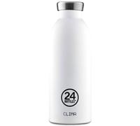 24BOTTLES Clima Bottle-Gourde Isotherme 500 ml Inox 100% Hermétique, Bouteille Isotherme (12h Hot/24h Cold) Idéal comme Gourde Sport Voyage et Bureau Bouteilles Water Bottle Ecologique Stone Ice White