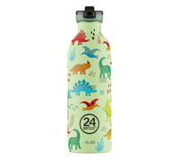 24Bottles Gourde en acier inoxydable Urban Jurassic Friends 0,5 l, avec paille Open-Close