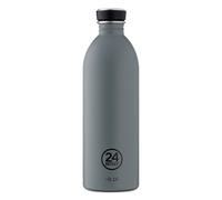 24BOTTLES Urban Bottle- Gourde Inox 1 Litre 100%Hermétique, Bouteille Acier Inoxydable, Gourde Sport sans BPA Design Italien, Bouteilles Water Bottle Ecologique [non Isotherme Ultralégère] Formal Grey