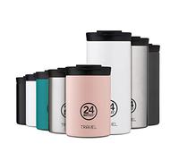 24BOTTLES Travel Tumbler - Mug Isotherme Cafe et The 350 ml, Tasse Isotherme 100% Hermétique, Thermos 6h Hot et 24h Cold, Bouteille Gourde Isotherme Inox Écologique au Design Italien, Tuxedo Black
