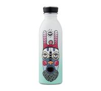 24Bottles Urban, 500 ml, Usage quotidien, Vert, Blanc, Acier inoxydable, Sàkra, Adulte