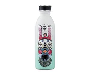 24Bottles Urban, 500 ml, Usage quotidien, Vert, Blanc, Acier inoxydable, Sàkra, Adulte