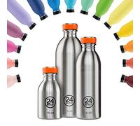 24BOTTLES Urban Bottle - Gourde 250 ml 100% Hermétique Bouteille en Acier Inoxydable Gourde Sport sans BPA Design Italien Bouteilles Water Bottle Ecologique [non Isotherme Ultralégère] Stone Gold Blue