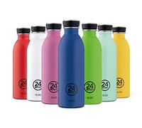 24BOTTLES Urban Bottle-Gourde Inox 250 ml 100% Hermétique, Bouteille Acier Inoxydable Gourde Sport sans BPA Design Italien, Bouteilles Water Bottle Ecologique[non Isotherme Ultralégère] Stone Hot Red