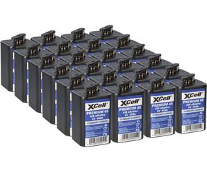 24x 4R25 XCell Premium 45 batterie monobloc 6V 45Ah pour lampe de chantier