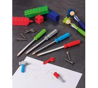 24X BRUNNEN 1027374 1 pièce Crayon avec gomme "tournevis" Longueur : 18 cm