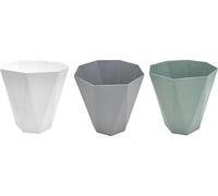 24x BURI corbeille à papier 10L couleurs plastique bureau cuisine bac poubelle déchets