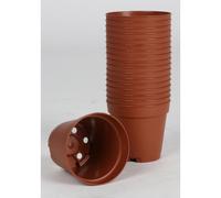 24x BURI Pots de culture 10 pcs 5,5cm ronds terre cuite Pots de semis