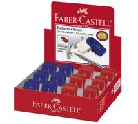 24x Faber-Castell 182411 Gomme SLEEVE mini, Couleur : mûre / bleu assorti