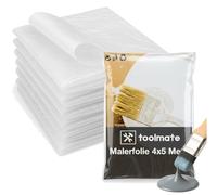 24x Film de protection pour peinture - Extra fort et épais - Film de protection transparent 4 x 5 mètres - Toile de peintre/film de protection - Bâche de chantier optimale pour déménagement et