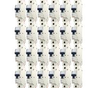 24x Gewiss GW92208 B20 Disjoncteur Série 90 | Unipolaire Type B | 230V AC | 20A | 6kA Pouvoir de coupure | IP2X | Rail DIN | Protection contre les surintensités et les courts-circuits | Disjoncteur MC