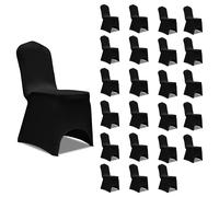 24x Housses Elastiques de Chaise Bordeaux Mariage Banquet Conférence vidaXL