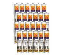 24x Mastic silicone SikaSeal 110 Menuiserie & Vitrage 300ml SIKA - Couleur: Blanc