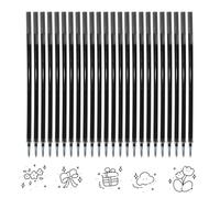 24x Mines de Recharges Effaçables,Compatible Avec Legami, Pointe 0,7 mm, Hauteur 13 cm,Encre Gel Thermosensible,Adapté à l'école et à la Vie Quotidienne,Noir