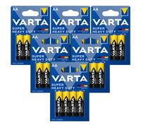 24x VARTA AA Pile Alcaline 1,5V Zink-Kohlenstoff LR6 Superlife