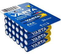 24x Varta Longlife Power AAA LR03 Alkaline Batteries 1.5V Haute Performance