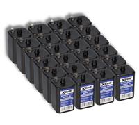 24x XCell 4R25 6V-Block Batterie SET - 6 Volt 9500 mAH