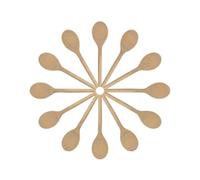 25,4 cm Long manche en bois Cuisine Cuillères à mélanger ovale, bois de hêtre 10" marron