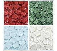 25/50/100 pièces Autocollants de cachet de cire en forme de cœur à l'aspect fait main. Sceaux décoratifs avec motif de feuille d'eucalyptus en style or, argent et vintage pour enveloppes d'invitations