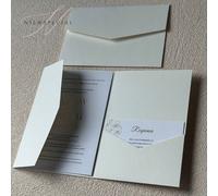 25/50 pièces Cartes d'invitation de mariage pliables en trois volets, fiançailles 15e anniversaire baptême invitation minimaliste enveloppes, cartes d'invitation DIY, cartes d'invitation 5*7 pouces, c
