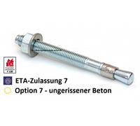 25 ancrages fixes M12 45x120mm galvanisés Tampons d'ancrage pour charges lourdes ETA-7
